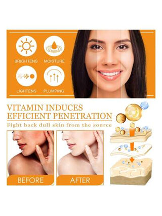 مستحضر VC المرطب والمضيء للوجه - سيروم مغذي ومنعش للوجه, غني ورقيق لمنطقة العين