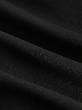 SHEIN فستان حفلة أنيق وفاخر بحمالات رفيعة طويل باللون الأسود للمراهقات