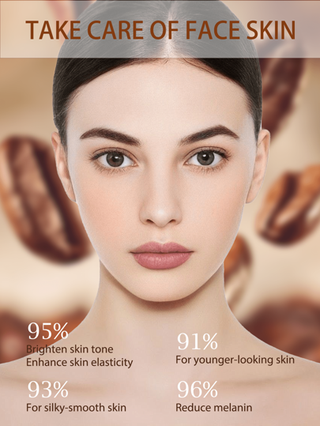 Beauty Host 30 مل مصل وجه بالكافيين - جوهر العناية بالبشرة مع مضادات الأكسدة والكافيين والمستخلص الآسيوي المركزي وحمض الهيالورونيك، يعزز مرونة البشرة وإحكامها لملمس أكثر نعومة