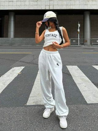 EZwear بنطلون رياضي سيدات، صيفي سادة مشوه، مناسب للصيف