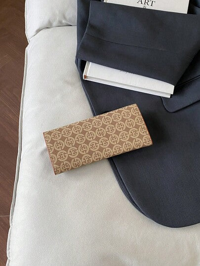 3 قطعة/مجموعة محفظة نسائية صغيرة وحامل بطاقات، محفظة عادية سعة كبيرة بسحاب، محفظة جلد اصطناعي عفوي، محفظة مموهة بشكل التمساح مبطن، تصلح للهدية في عيد الأم لتنظيم المحفظة والعملات