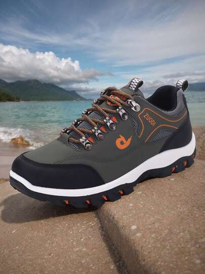 حذاء رياضي جلدي رجالي بتنفس ، حذاء كاجوال مضاد للانزلاق والتسلق للنساء، مناسب للجري والخارج براند الأحذية، حذاء رياضي للرجال