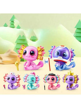 ZURU 5 Surprise A-LOT-A Axolotls، زخارف لعبة مصغرة إبداعية، هدايا عطلة مثالية