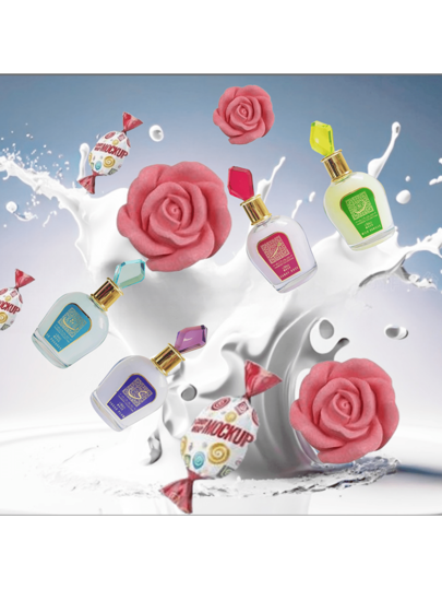 زجاجة عطر 100مل ذو رائحة الحليب، عطر زهري فواكهي ، رائحة نقية، عطر إماراتي كلاسيكي من دبي، ذو ثبات عطري طويل