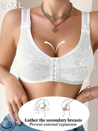 آت داخلية للنساء بإقفال أمامي ، تصميم محايد