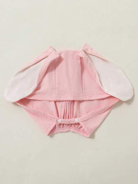 SHEIN قطعتان/مجموعة بيجاما للأطفال الصبية مزينة بأذن أرنب بارزة ثلاثي الأبعاد، مناسبة للاستخدام اليومي، حفلة عيد الميلاد، التصوير الفوتوغرافي، الحفلات في الربيع والصيف'