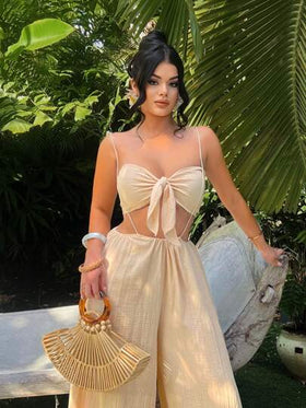 SHEIN SXY ملابس نسائية قطعتين للارتداء اليومي، أزياء عطلة الجزيرة، أزياء شاطئية للمرأة، أزياء عطلة للمرأة، مجموعة قطعتين للعطلات، جذاب، صيفي أوروبي، ملابس علوية مربوطة من الأمام، أزياء إيبيزا، مجموعات للنساء، أطقم متناسقة للنساء، مجموعات صيفية نسائية، قطع