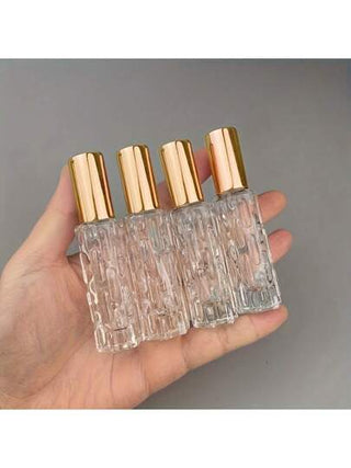 4 قطع زجاجات رذاذ عطر شفافة 10مل مع أغطية، حاويات مجملة فارغة للمستحضرات التجميلية، أدوات تجميل DIY، أساسيات السفر