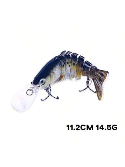 Topline Tackle طُعم صيد صناعي صلب متعدد المفاصل 1 قطعة وزن 14.5جم وطول 11.2 سم/4.41بوصة