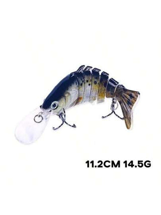 Topline Tackle طُعم صيد صناعي صلب متعدد المفاصل 1 قطعة وزن 14.5جم وطول 11.2 سم/4.41بوصة