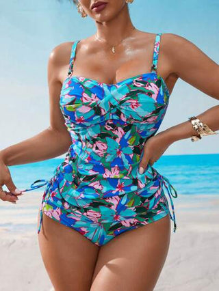 طقم تانكيني حريمي Swim Lushoire ملابس علوية بيكيني سباغيتي الحمالات للسيدات، عصري للصيف