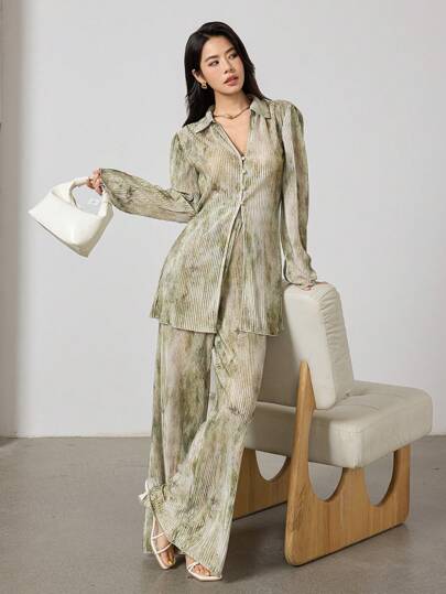 طقم حريمي قطعتين Heiryn العيد ملابس نسائية قطعتين للاستخدام اليومي
