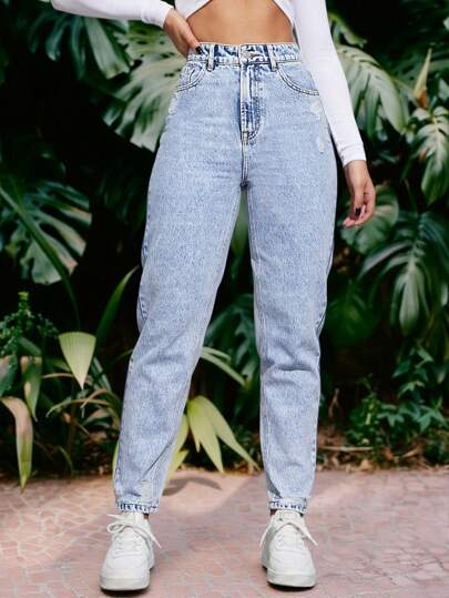 EMERY ROSE بنطلون جينز مدبب سستة طائر