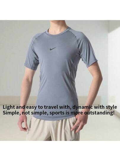 Nike تي شيرت AS M NP DF TIGHT TOP SS للرجال، ملابس رياضية للجري واللياقة البدنية والتدريب، تي شيرت مريح بأكمام قصيرة FB7933-084