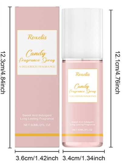1 قطعة بخاخ جسم ذو رائحة الحلوى، عطر لطيف طبيعي ومرطب ذو عطر حلو دائم البقاء، مناسب للاستخدام اليومي