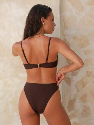 طقم تانكيني حريمي Swim Chiccia طقم ملابس سباحة تانكيني ذو إجاص مدعم بإطار معدني ذات تصميم أنيق بموضوع البحر