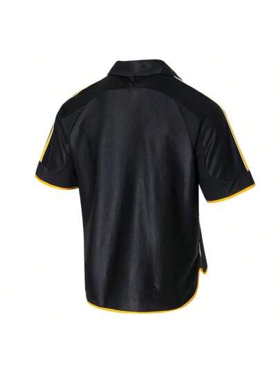 Adidas ملابس علوية رياضي قصير الأكمام للرجال REAL 3 JSY 99 مريح وعادي للجري والتدريب JW1992