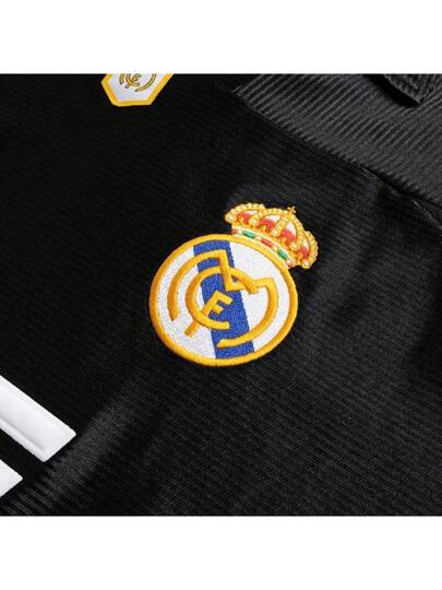 Adidas ملابس علوية رياضي قصير الأكمام للرجال REAL 3 JSY 99 مريح وعادي للجري والتدريب JW1992