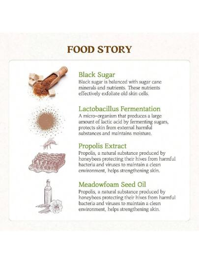 Skinfood قناع عسل سكرفود 120 جرام - منظف مسام الوجه، مقشر ومغذٍ للبشرة - أقنعة غسول بملمس السكر المذاب للبشرة الصحية والناعمة - ملمس مقاوم للماء (4.23 أونصة)