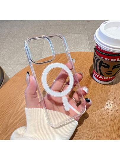 غطاء هاتف محمول مغناطيسي من الأكريليك، غطاء واقي للهاتف المحمول مضاد للسقوط، مناسب ل- 16/15/14/13/12/11/Plus/Pro/Pro Max وموديلات أخرى، هدية عطلة