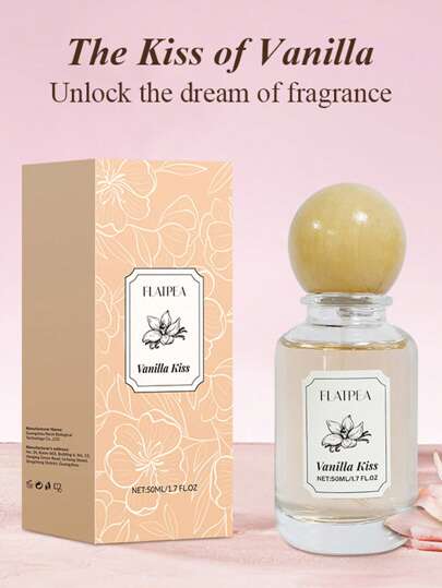 زجاجة عطر نسائي بعبير الفانيليا الأنيق بحجم 50 مل/1.7 أونصة سائلة، ينطلق منه رائحة أنثوية مسحرة، مناسب للشعر والجسم، حجم مثالي للهدايا السفر