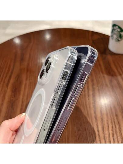 غطاء هاتف محمول مغناطيسي من الأكريليك، غطاء واقي للهاتف المحمول مضاد للسقوط، مناسب ل- 16/15/14/13/12/11/Plus/Pro/Pro Max وموديلات أخرى، هدية عطلة