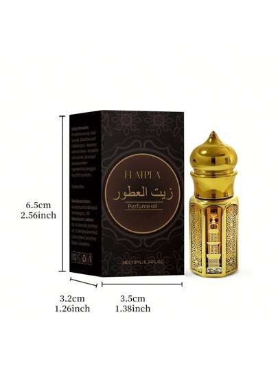 10 مل عطر زيتي لعطر شوكولاتة مسك ، قابل لإعادة الملء بلفاف، خالي من الكحول، هدية رائعة