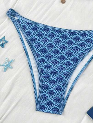 Swim Vcay مجموعة بكيني نسائية ذات ربطة خلفية عارية الظهر مع شكل أزهار وحزام جانبي وسروال قصير ، ملابس سباحة للإجازة على الشاطئ، 2 قطعة