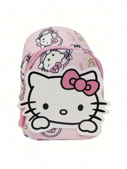 أحذية أوكسفورد حريمي Sanrio حقيبة صدر بطباعة كرتون سانريو من قماش أكسفورد، حقيبة أطفال