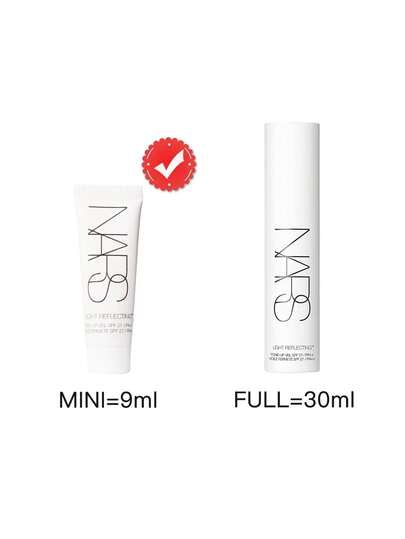 NARS [ميني] بريق المرآة TONE-UP ذات SPF27/PA++ 9مل / حجاب نغمة-أعلى يساعد على تصحيح الباهت لتفتيح، وتمهيد، وإكمال مظهر البشرة / لجميع أنواع البشرة / اختبر الاختصاصي الجلدي / لا يسد المسام