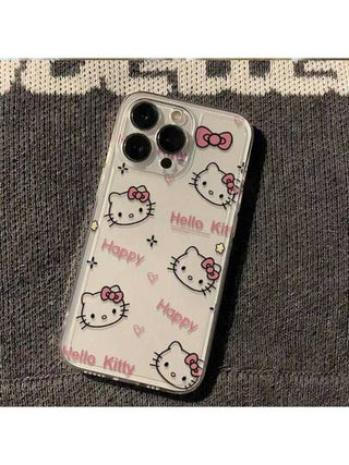 Sanrio 1 قطعة كفر جوال شامل مقاوم للصدمات وللسقوط متوافق مع هاتف آيفون ٢٠١٥/٢٠١٤/٢٠١٣/٢٠١٢/٢٠١١/٧/٨/٧بلص/٨بلص/إكس إس ماكس/إكس إس/إكس/إكس آر بتصميم هابي هيلو كيتي