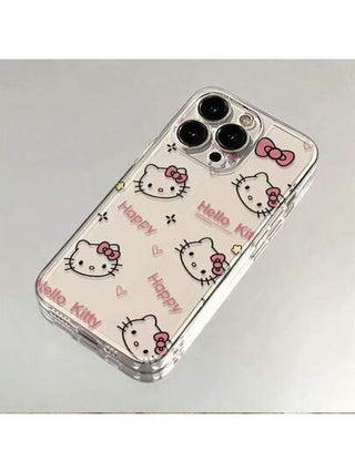 Sanrio 1 قطعة كفر جوال شامل مقاوم للصدمات وللسقوط متوافق مع هاتف آيفون ٢٠١٥/٢٠١٤/٢٠١٣/٢٠١٢/٢٠١١/٧/٨/٧بلص/٨بلص/إكس إس ماكس/إكس إس/إكس/إكس آر بتصميم هابي هيلو كيتي