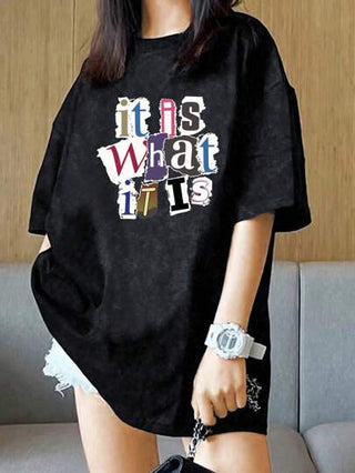ملابس بناتي قميص T-Shirt قصير الأكمام رقبة مستديرة، مطبوع، فضفاض للأنشطة الخارجية والداخلية قطعة واحدة، متعدد الاستخدامات، مناسب للربيع/الصيف/الخريف/الشتاء، للفتيات في سن المراهقة