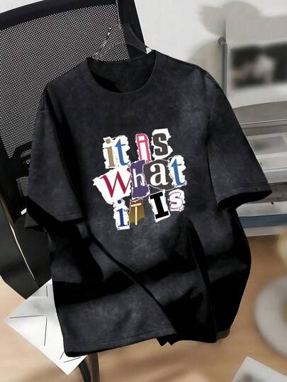 ملابس بناتي قميص T-Shirt قصير الأكمام رقبة مستديرة، مطبوع، فضفاض للأنشطة الخارجية والداخلية قطعة واحدة، متعدد الاستخدامات، مناسب للربيع/الصيف/الخريف/الشتاء، للفتيات في سن المراهقة