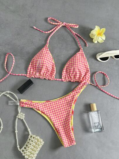 Swim Mod ملابس سباحة اثنين قطعة كاجوال زهرية للنساء، أطقم ملابس سباحة للعطلات والشاطئ