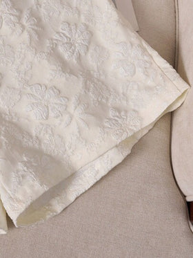 SHEIN LUNE سروال قصير أنيق للنساء من القطيفة ذو لون أحادي، مناسب للصيف