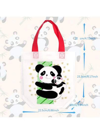 20 حقيبة DIY للرسم الحر، حقيبة تلوين قابلة لإعادة الاستخدام بنقش حيوان، حقيبة تسوق صغيرة غير منسوجة، لوازم حزب الأعمال اليدوية، أعياد الميلاد، عيد الميلاد، رأس السنة، عيد الربيع والكرنفال، مواد تغليف وتخزين الهدايا