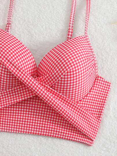 طقم تانكيني حريمي Swim Vcay بيكيني مطبوع (مع سلك حمالة الصدر)، طباعة عشوائية