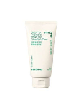 Innisfree رغوة تنظيف وجه بحمض الأمينو الشاي الأخضر من إنيسفري 150جم، خالية من الكبريتات، غسول وجه كوري مرطب ذو رغوة لطيفة