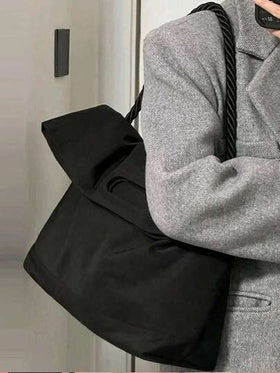 حقيبة كبيرة السعة لربيع/صيف 2025 للنساء، حقيبة يد، حقيبة كتف، حقيبة رسول، حزام عريض، حقيبة قماش أكسفورد عصرية كاجوال، حقيبة رياضة، حبل زخرفي، حزام قابل للتعديل، مناسبة لطلاب الجامعة، العمل المكتبي، المدرسة، الكمبيوتر المحمول