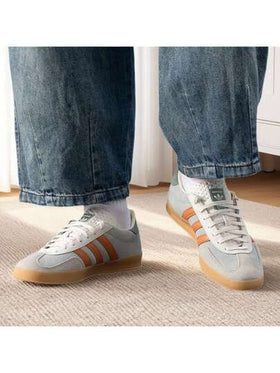 Adidas Originals حذاء GAZELLE INDOOR مريح وخفيف الوزن ومنخفض الارتفاع ومقاوم للتآكل للرجال والنساء