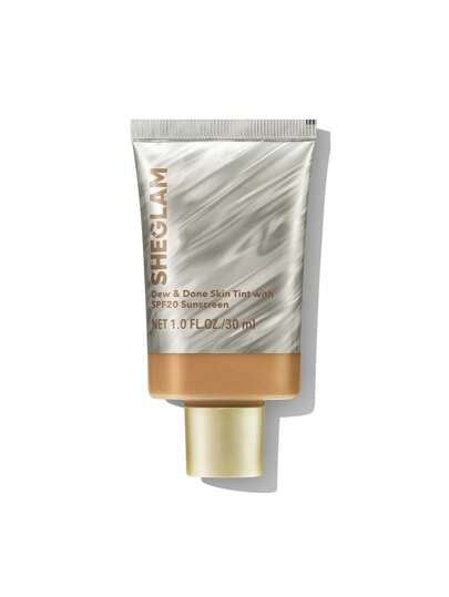SHEGLAM Dew & Done ملون خفيف للبشرة مع Spf20-Golden علامة تجارية جمال مكياج ميكب مستحضرات تجميل للنساء الفتيات مثالي لفصل الشتاء الربيع مثالي ل- Y2K أزياء أنيقة رمضان هدية حفلة جاهز أفضل لون