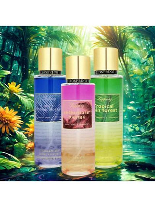 Ligspring [رذاذ العطر 250مل لعائلة عطور ] زهر الكرز / الوردة / الخوخ / الفانيليا | صيغة طبيعية خالية من الكحول | رائحة قوية وطازجة للملابس والهواء الاستخدام المزدوج | هدية حلوة