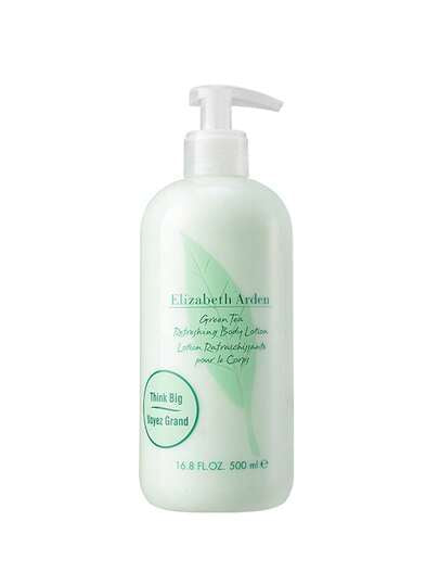 ELIZABETH ARDEN كريم/لوشن جسم إليزابيث آردن شاي أخضر، 500 مل. غني بمستخلص الشاي الأخضر العطري، هذا الكريم المغذي والمرطب يترك البشرة ناعمة ولينة. مزيج متناغم من المكونات الطبيعية يوفر تجربة عطرية منعشة ومنشطة ومتوازنة.