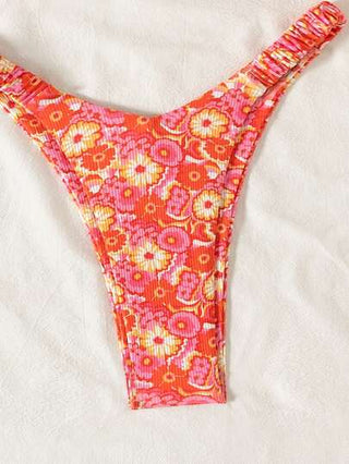 طقم تانكيني حريمي Swim Mod مجموعة بكيني مكونة من بودي وشورت بطبعة زهرية للنساء، بأناقة و جاذبية