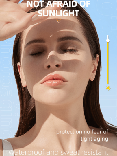 1/2/3 قطعة واقي شمس بمعامل حماية 90SPF، يحجب الأشعة فوق البنفسجية بفعالية، غير دهني ومنعش، يوفر حماية خارجية ورطوبة، مناسب لجميع أنواع البشرة، خاص بالاستخدام الصيفي والشاطئي.