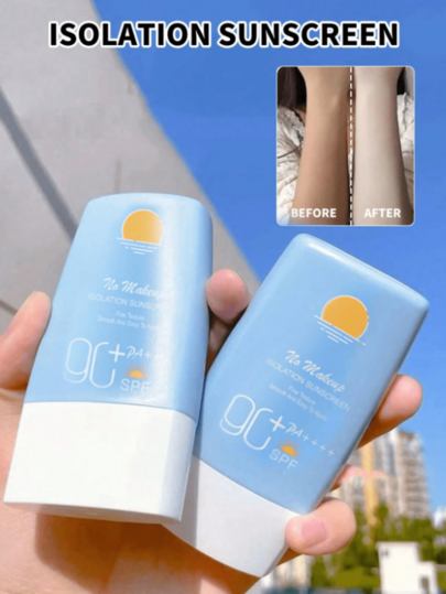 1/2/3 قطعة واقي شمس بمعامل حماية 90SPF، يحجب الأشعة فوق البنفسجية بفعالية، غير دهني ومنعش، يوفر حماية خارجية ورطوبة، مناسب لجميع أنواع البشرة، خاص بالاستخدام الصيفي والشاطئي.