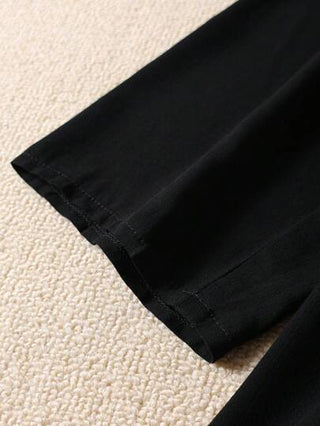 SHEIN JORESS قميص كاجوال مضيء من قطن ممزوج للنساء ذوي الحجم الكبير