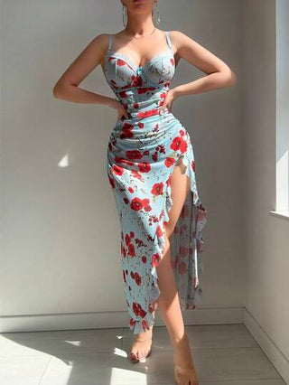 2 حبة مجموعة قميص نوم نسائية مثيرة (مع سلك البكرة ، سروال فيشنكي)