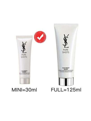 Yves Saint Laurent يف سان لوران / YSL [ميني] PURE SHOTS CLEAN REBOOT MOUSSE 30مل / منظف وجه قشدي رغوي مطهر للبشرة، منظف رغوي ، منظف قشدي، منظف للبشرة العادية ، منظف للبشرة الدهنية ، منظف للبشرة الحساسة / يزيل المكياج ، منظف غير مجفف ، ينقي المسام ،...